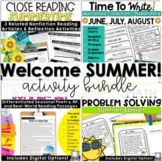 Fun End of the Year Activities Summer Reading Comprehensio