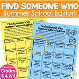 Summer School Get to Know You Worksheet Find Someone Who