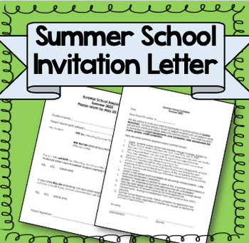 Preview of Summer School Invitation Letter Template