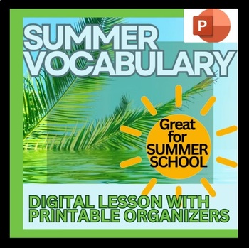 Preview of Summer School Morning Work-Digital Vocabulary and Organizers