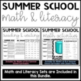 Summer School Reading and Math Bundle 