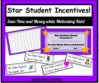 Preview of Summer School Star Students:  Coupons and Certificates for Behavior