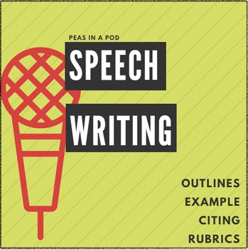 Preview of Persuasive Speech Writing Unit Graphic Organizer | Public Speaking Lesson Plan