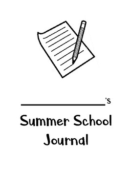 Preview of Summer School Writing Journal