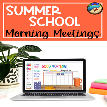 Preview of Summer School and August Back to School Morning Messages for First Grade
