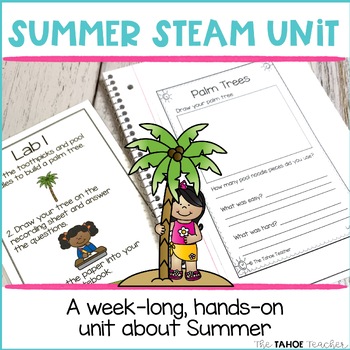 Preview of Summer STEAM Unit | Science STEM Centers for Primary Grades