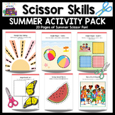 Summer Scissor Skills Pack for Preschool, Kindergarten