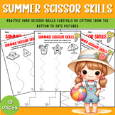 Summer Scissor Skills Practice Worksheets Fun Cutting Activities