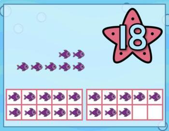 Under the Sea Counting with Ten Frames (Numbers 11-20): Google Slides ...