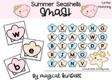 Summer Seashell Letters Smash - Uppercase & Lowercase Matc