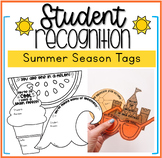 Summer Season Student Recognition Tags Positive Note Home 