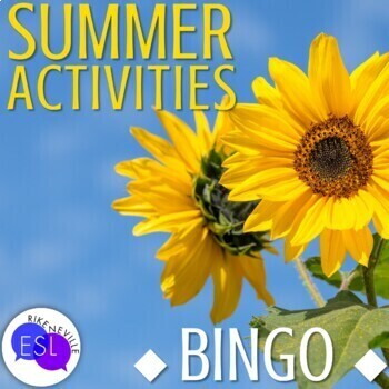 Preview of Summer Vocabulary BINGO for Adult ESL *No Holidays*