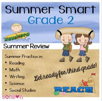 Preview of Summer Review Activity packet | Second Grade