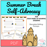 Summer Self-Advocacy Prompts for Deaf/Hard of Hearing Stud