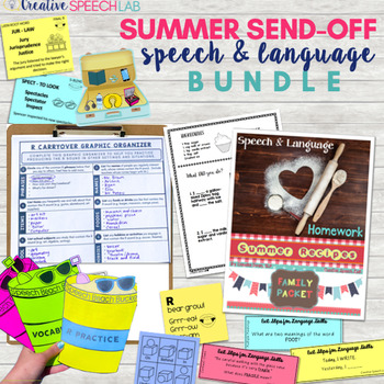 Preview of Summer Send-Off Speech & Language Bundle