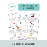 Summer Sensory Activities