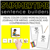 Summer Sentence Builders: Writing, Language, & Comprehensi