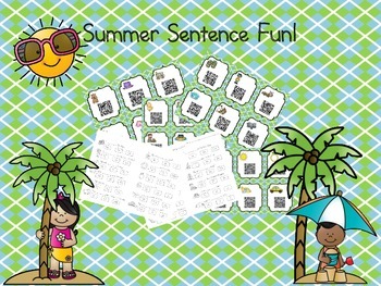 Preview of Summer Sentence Fun with QR Codes