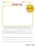 Summer Sentence Starters
