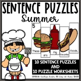 Summer Sentences | Scrambled Puzzles and Worksheets | Voca