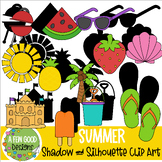 Summer Shadow/Silhouette Clip Art