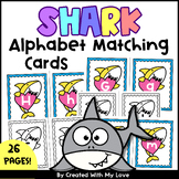 Summer Shark Letters Matching Game, Ocean Animals Alphabet