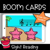 Summer Sight Reading Piano Game - Treble Clef C Position (Deck 1)