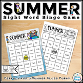 Summer Sight Word Bingo Class Party Game {Printable & Digi