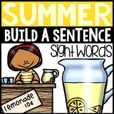 Summer Sight Word Sentences