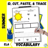 Summer Sight Word Spelling Vocabulary Scramble Literacy Wo