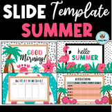 Summer Slide Templates/ Daily Agenda / Morning Meeting Goo