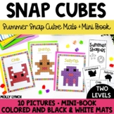 Summer Snap Cube Mats + Mini Book | Summer Math Centers fo