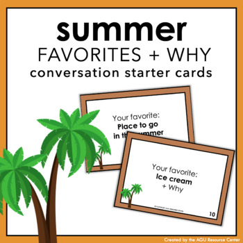 Preview of Summer Social Skill Activity | FAVORITES + WHY | End of the Year Social Skills