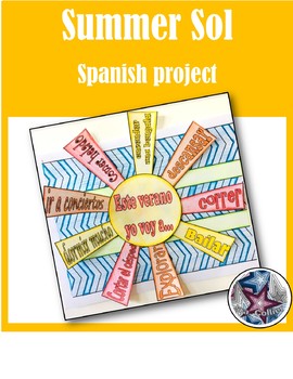 Preview of Summer Sol Project - Spanish End of Year Last Day of School Summer Break