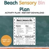 Summer Solstice Beach Sensory Bin Lesson Plan