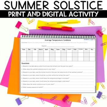 Preview of Summer Solstice Science Activity