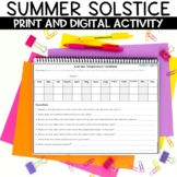 Summer Solstice Science Activity