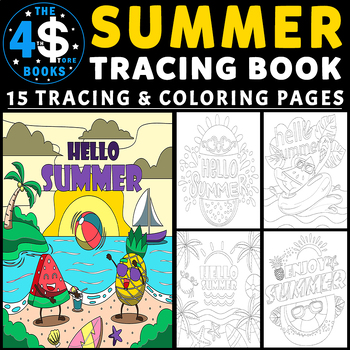 Summer Solstice Tracing And Coloring Pages For Kids - 15 Sheets | TPT