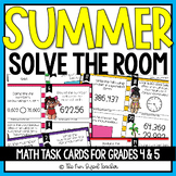 Summer Solve the Room (or Scoot) Math Task Cards