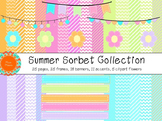 Summer Sorbet - Digital Papers, Frames, Banners, and More
