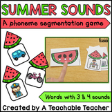 Summer Sounds Activities | Phonemic Awareness - Blending a
