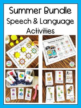 Preview of Summer Speech & Language Activities Bundle