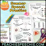 Summer Speech Practice for Articulation Therapy