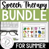 Summer Speech Therapy Activities BUNDLE of Digital & Telet