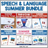 Summer Speech Therapy Activities - ESY & End of Year Speec