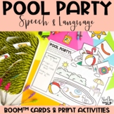 Summer Speech Therapy Activities: Print, No-Print, and FRE