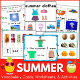Summer Speech Therapy Activities Worksheets Vocabulary Car