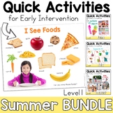 Summer Speech Therapy Activities Early Intervention and Pa