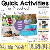 Summer Speech Therapy Activities for Preschool with Parent