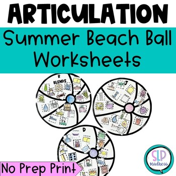 Preview of Summer Speech and Language Packets - Articulation Summer Speech Craft Homework